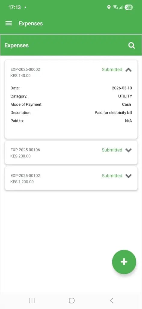 Expenses Ledger